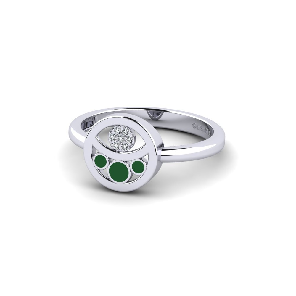 White Silver Ring Pones