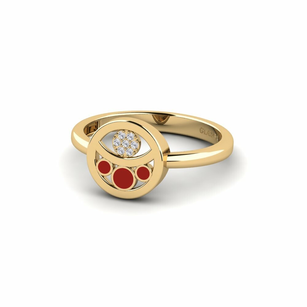 Diamant De Synthèse Bague Pones