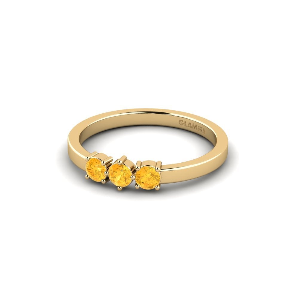 Citrine Engagement Ring Sappar