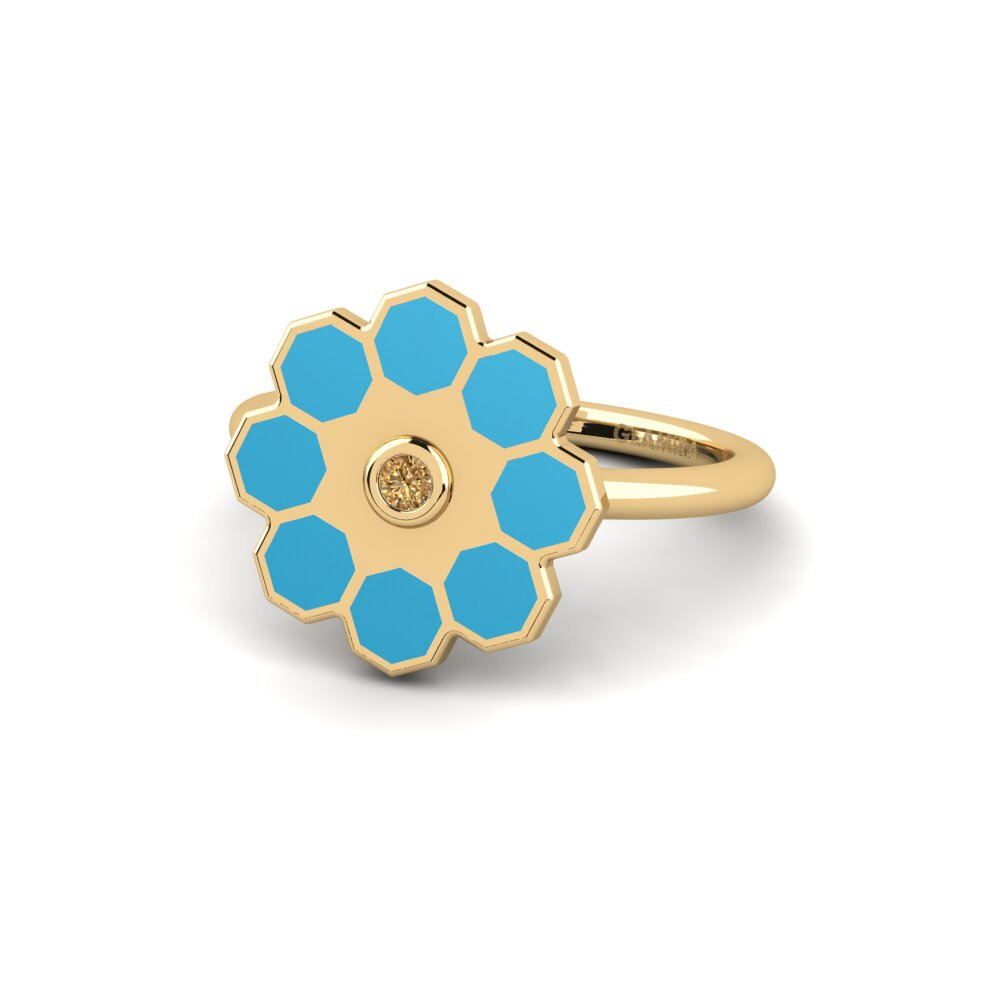 Brauner Diamant Ring Sculgi