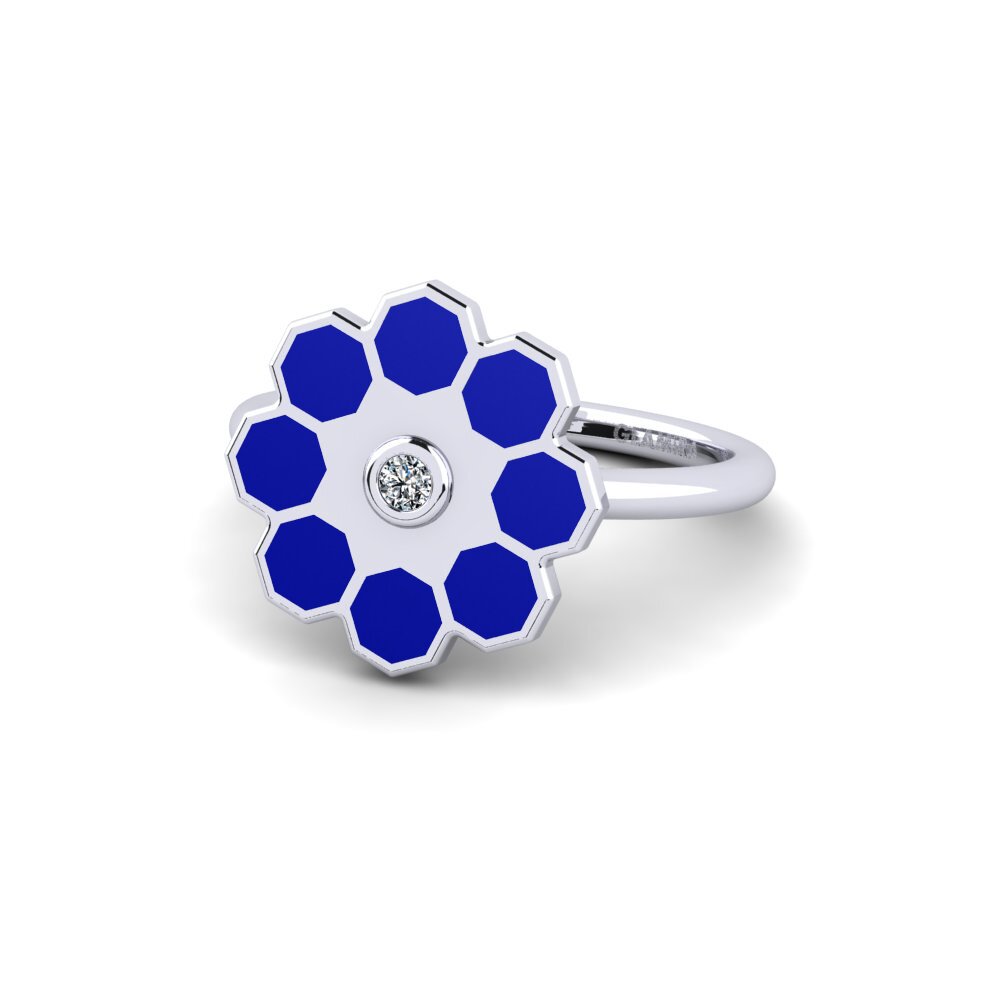 9ct White Gold Ring Sculgi