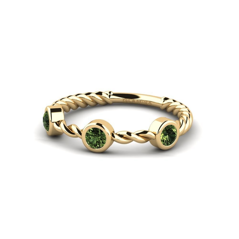 Green Sapphire Engagement Ring Spriote