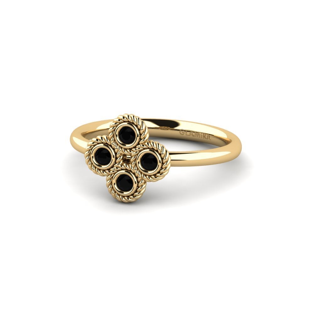 Diamante Negro Anel Strizzk