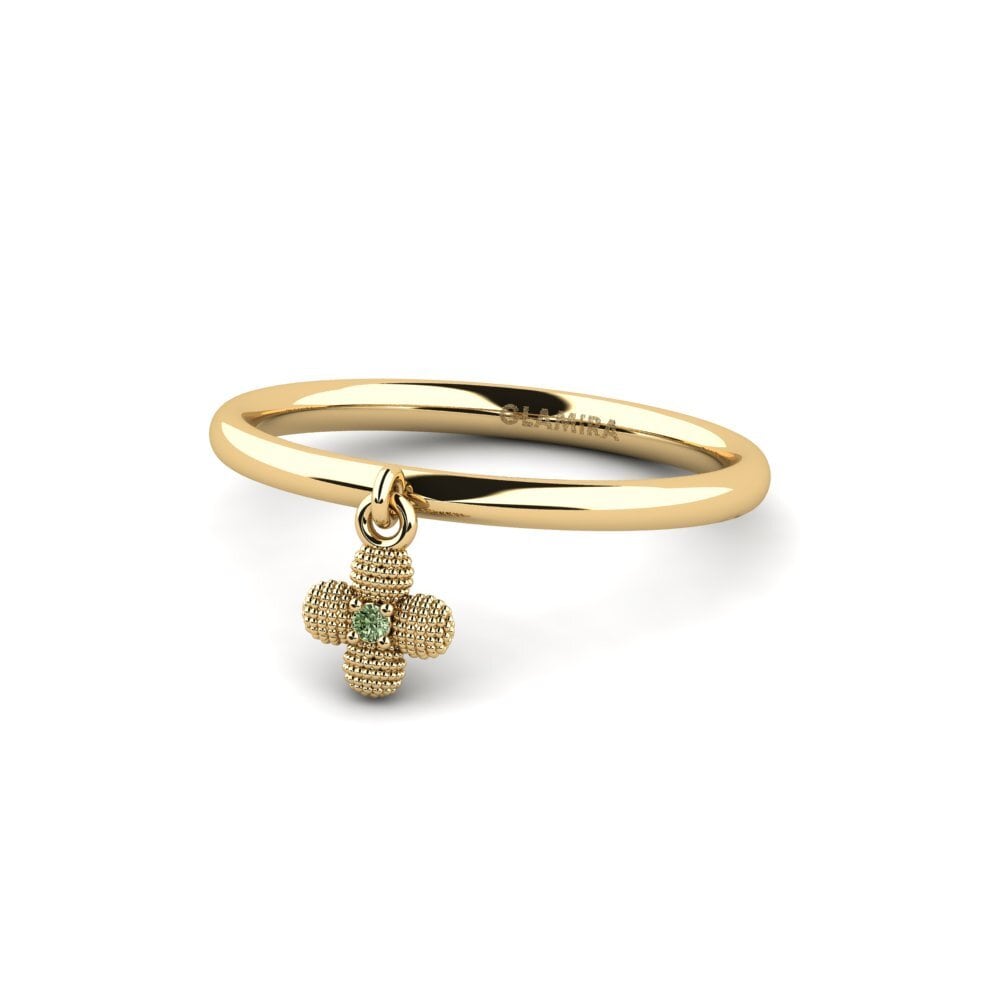 Diamante Verde Anillo Sylleneser