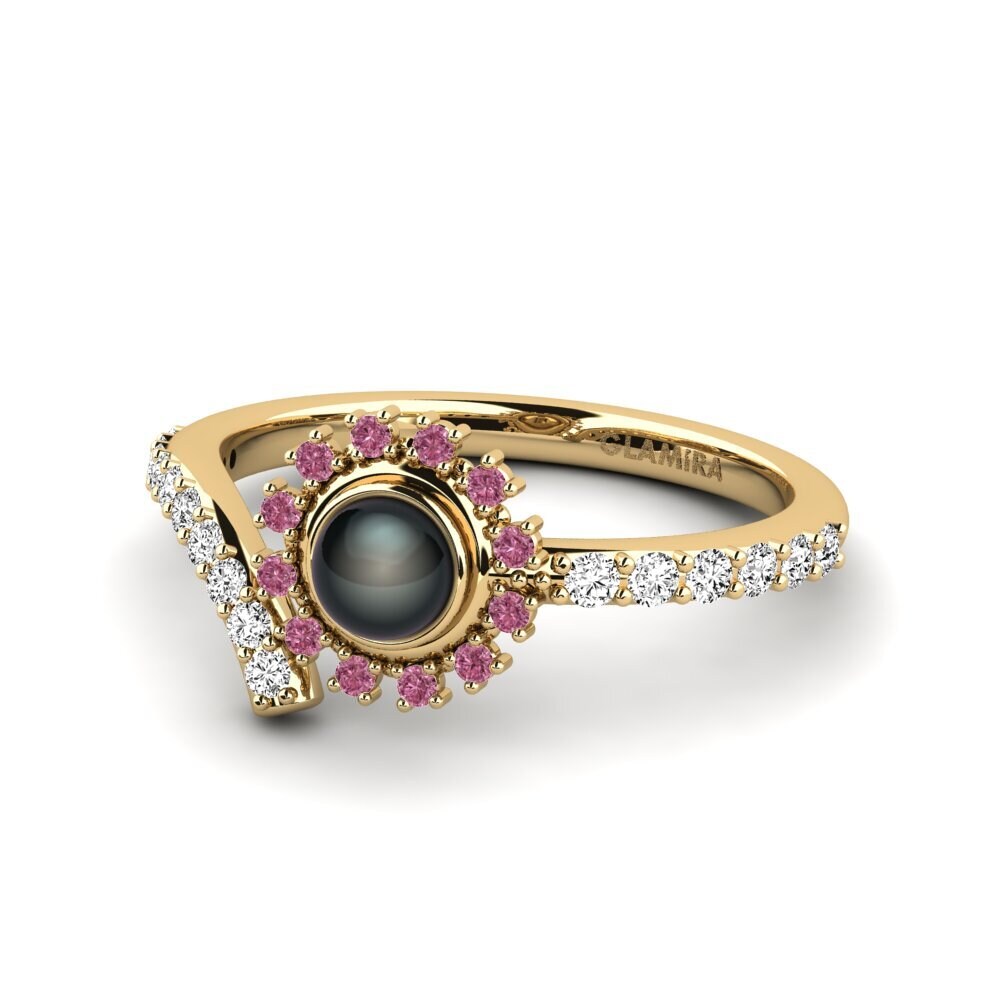 Granate Rhodolite Anillo Timbr