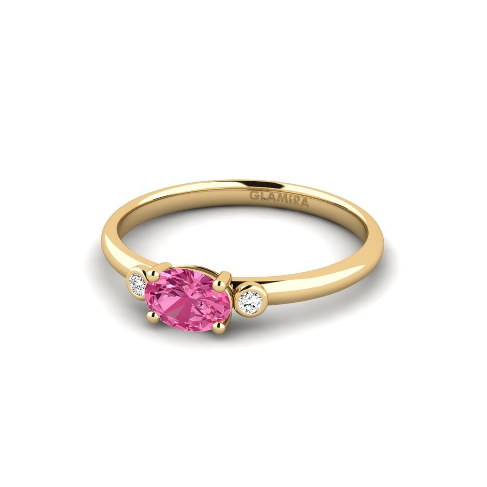 Tourmaline Rose Bague de fiançailles Forsany
