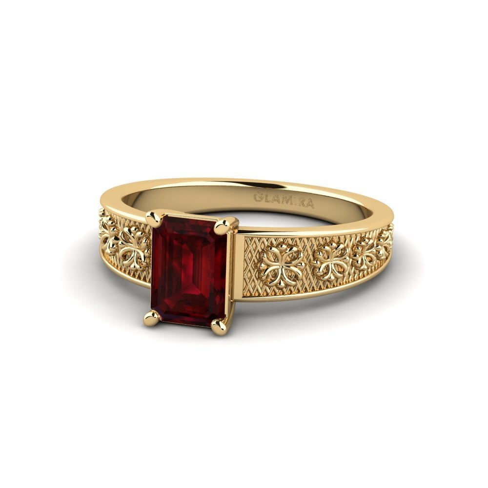 Garnet Engagement Ring Leeb