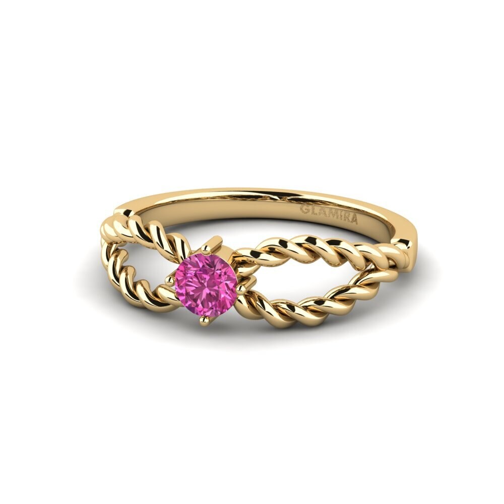 Topacio Rosa Anillo de compromiso Leppo