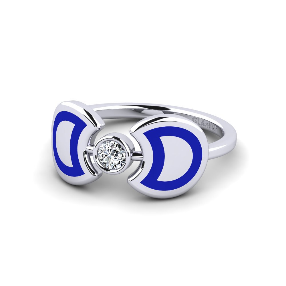 9ct White Gold Ring Lizbethor