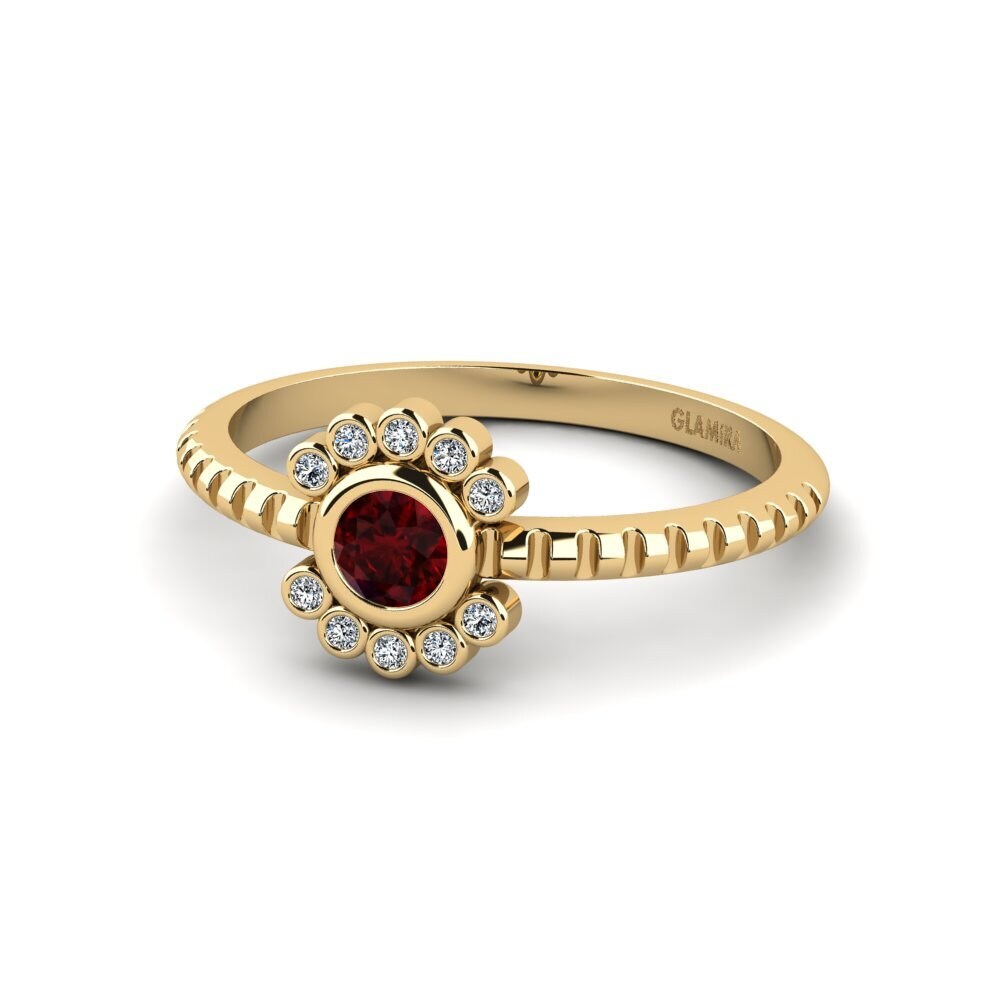 Garnet Engagement Ring Magaz