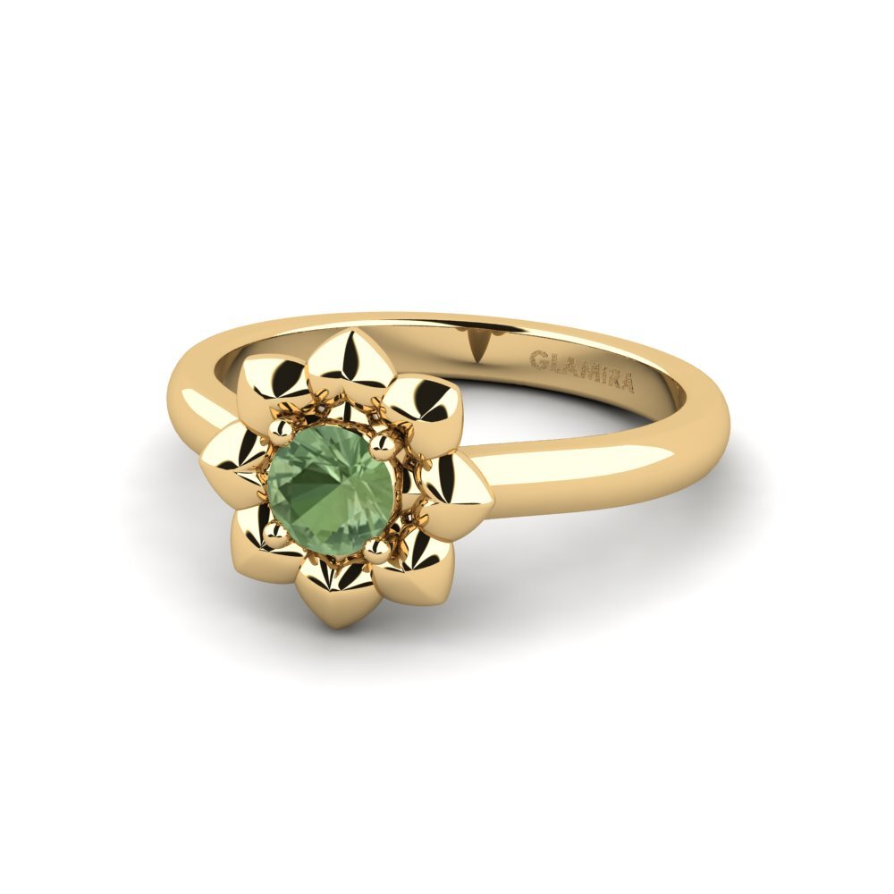 Safira Verde Anel Ofrem