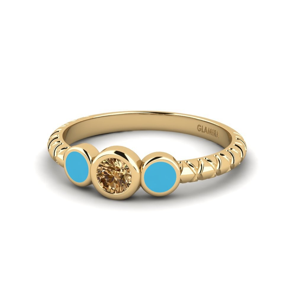 Brauner Diamant Ring Owicim