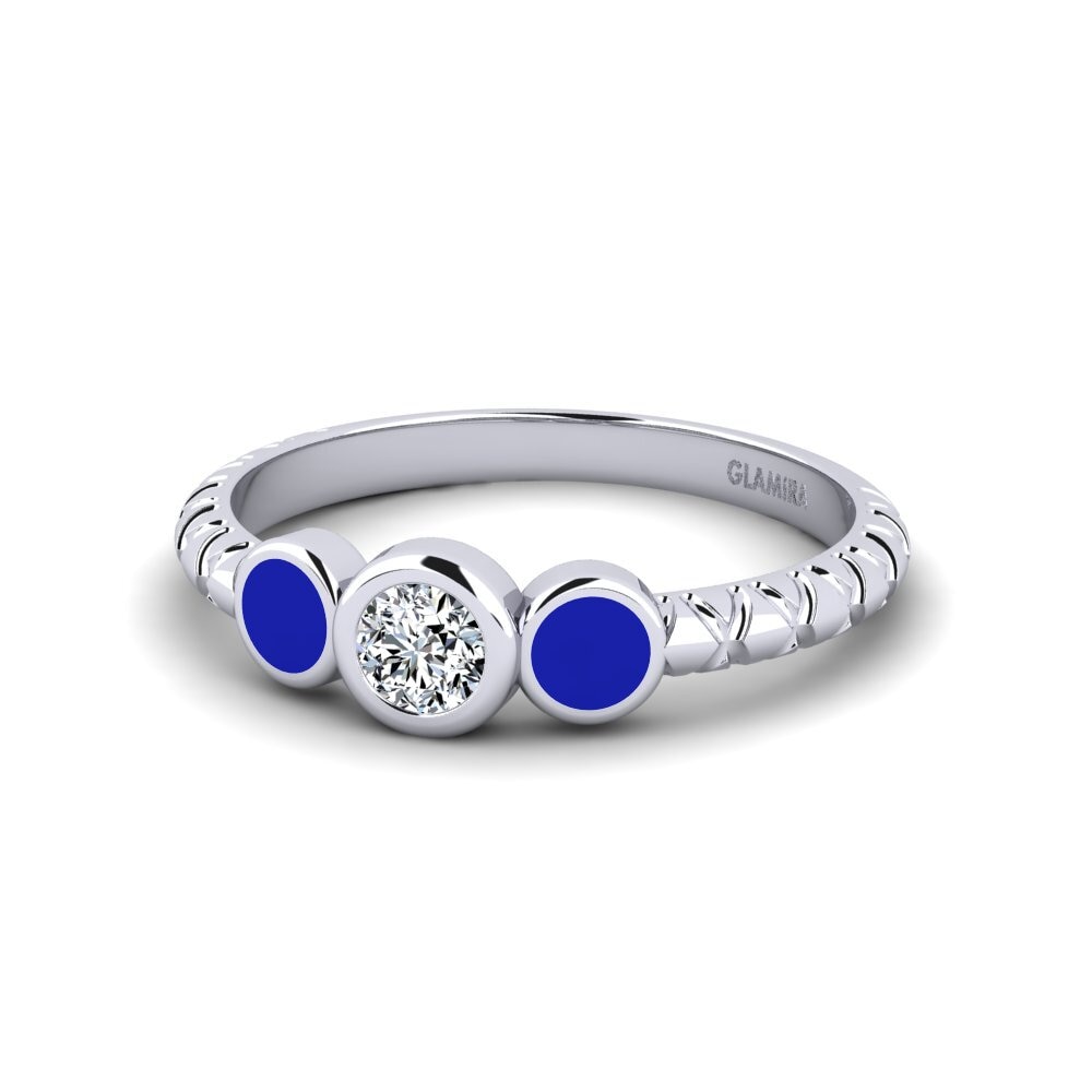 9ct White Gold Ring Owicim