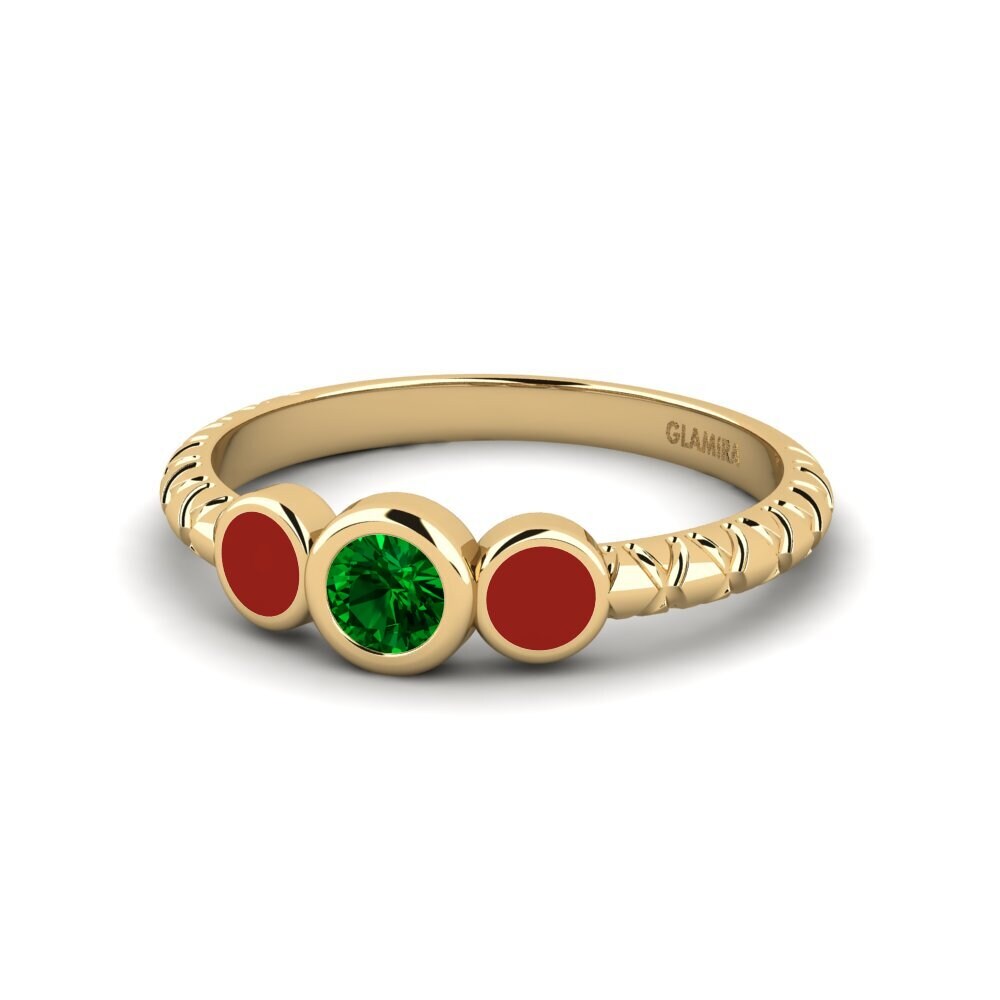 Grüner Zirkonia Ring Owicim