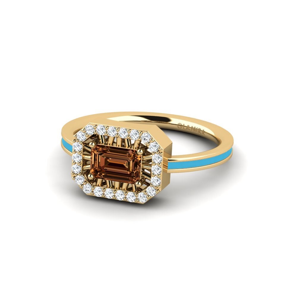 Brauner Diamant Ring Owroni