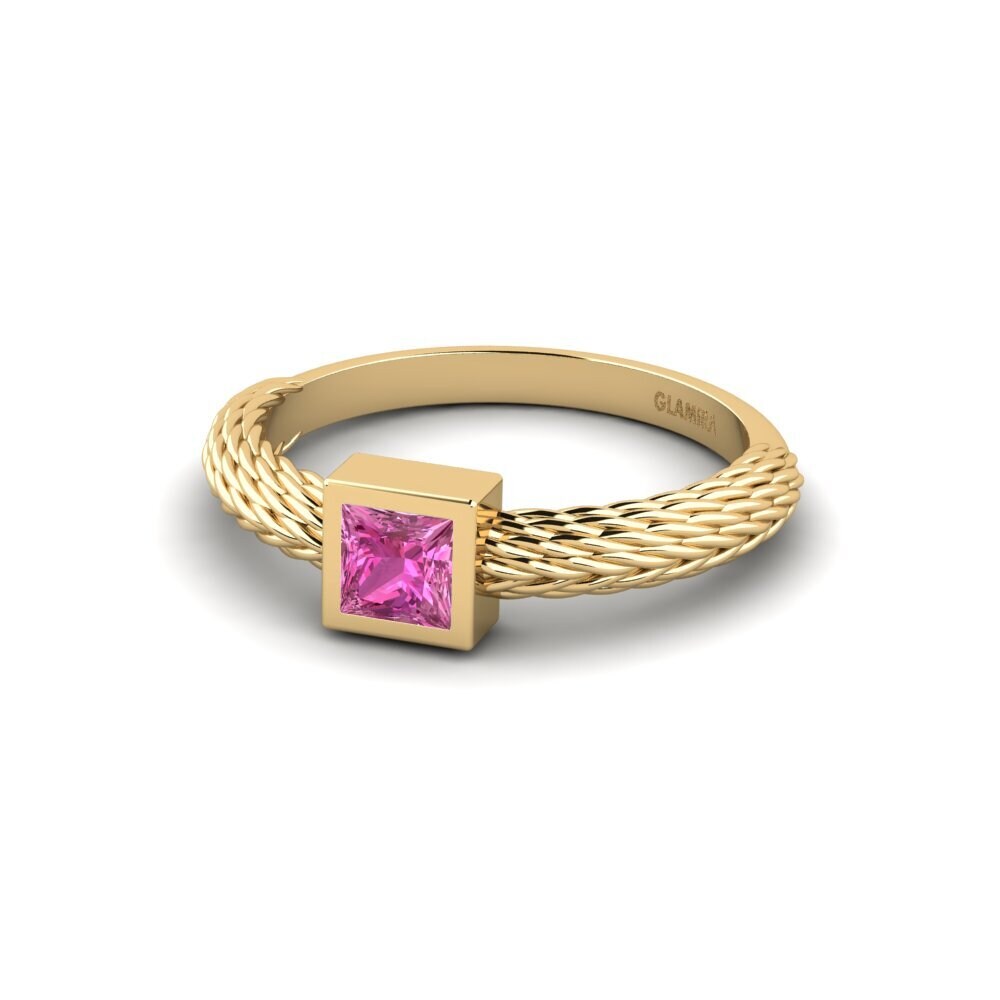 Topacio Rosa Anillo de compromiso Parahha