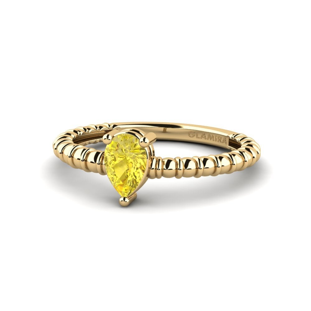 Yellow Sapphire Engagement Ring Privies