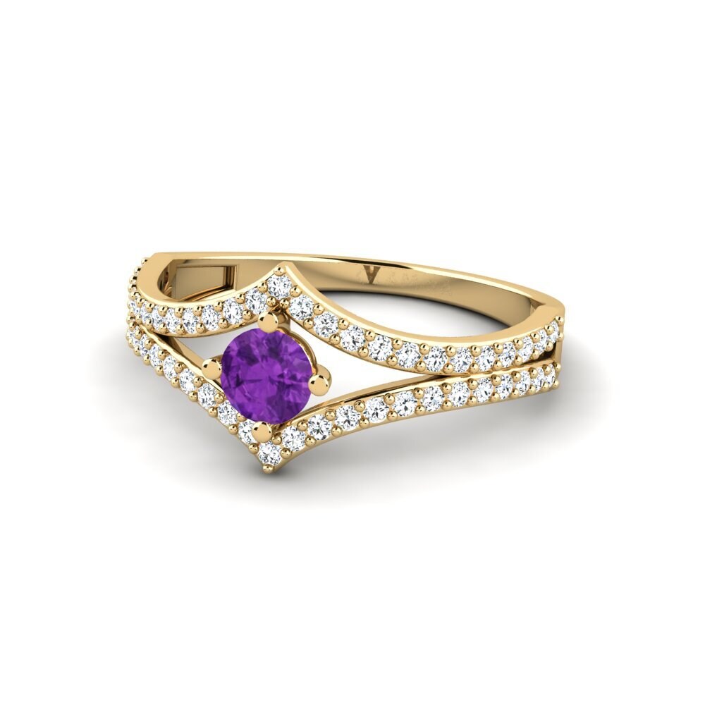 Amethyst Engagement Ring Rentere