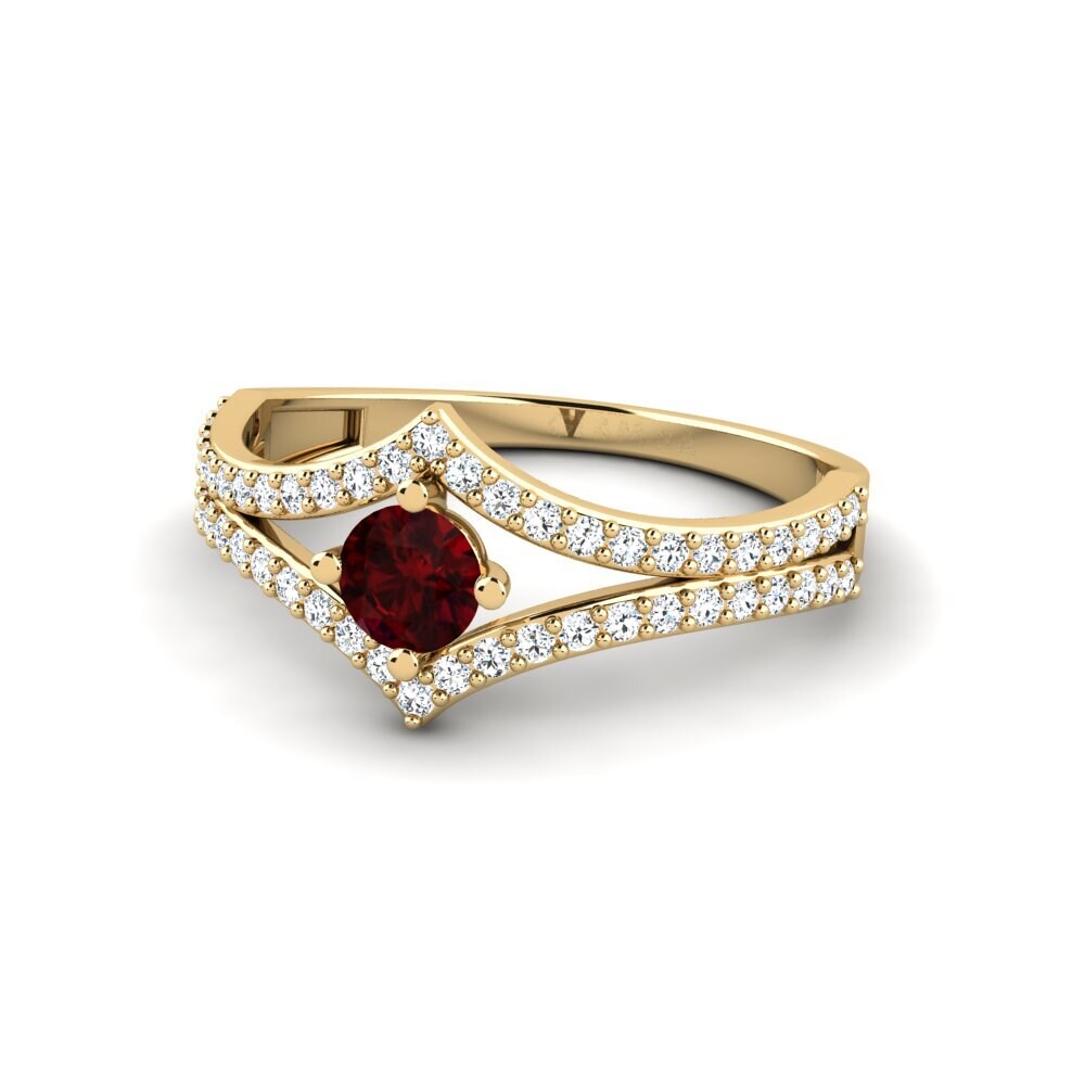 Garnet Engagement Ring Rentere