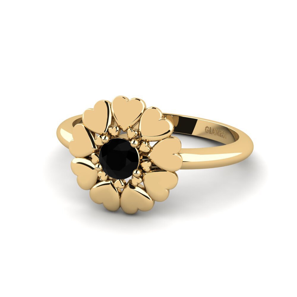 Zafiro negro Anillo Rive