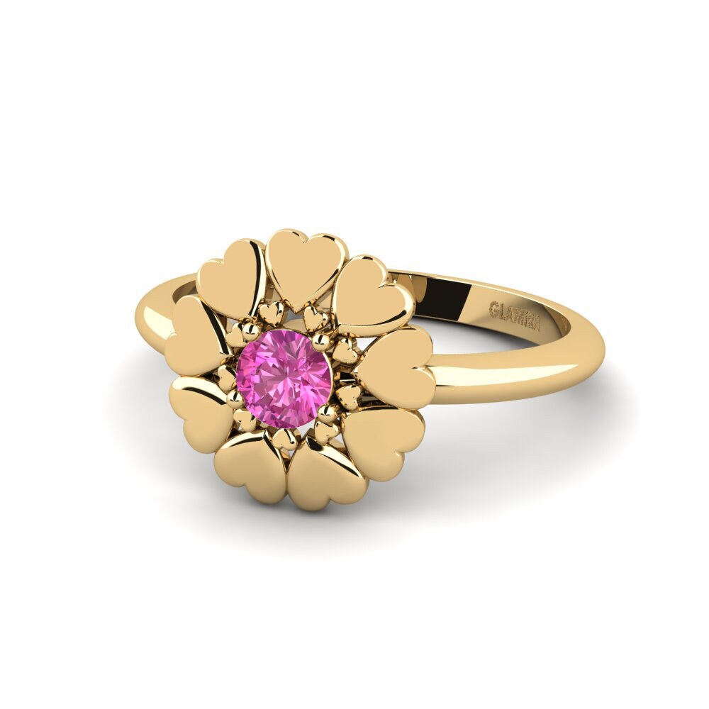 Pink Topaz Ring Rive