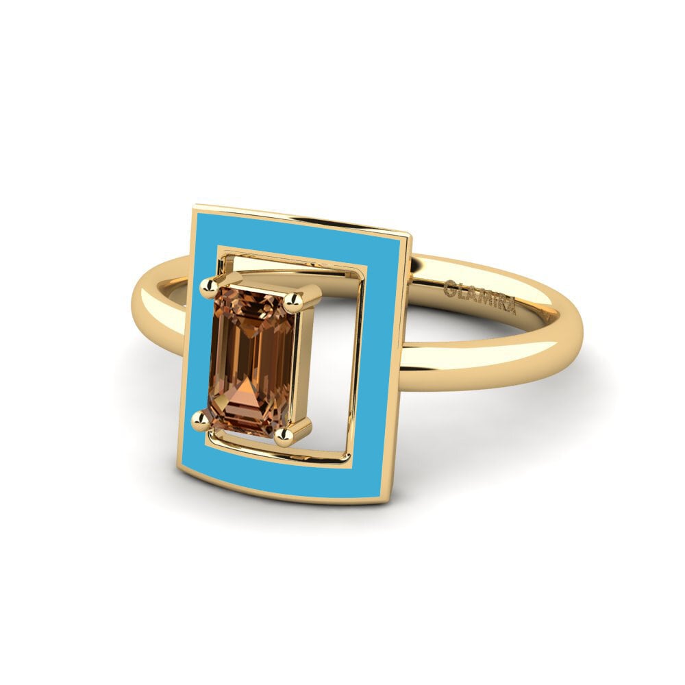 Brauner Diamant Ring Roble