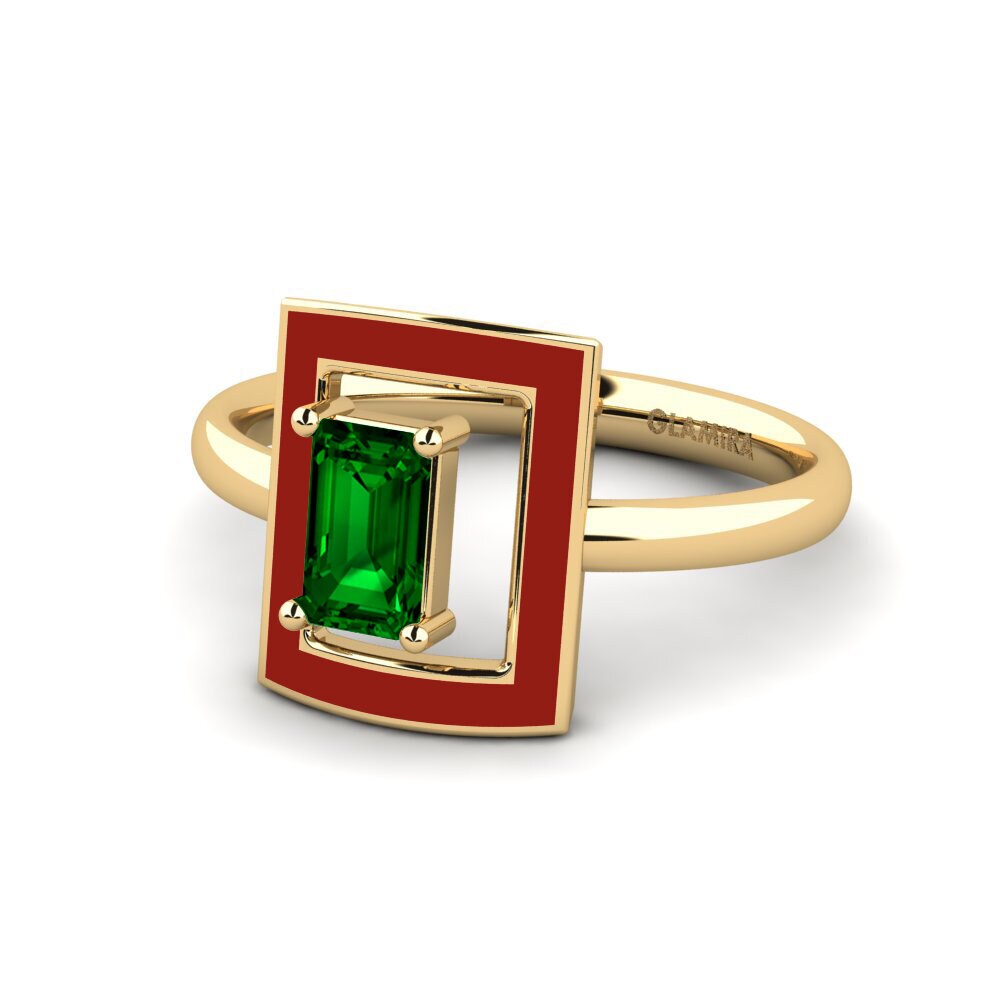 Grüner Zirkonia Ring Roble