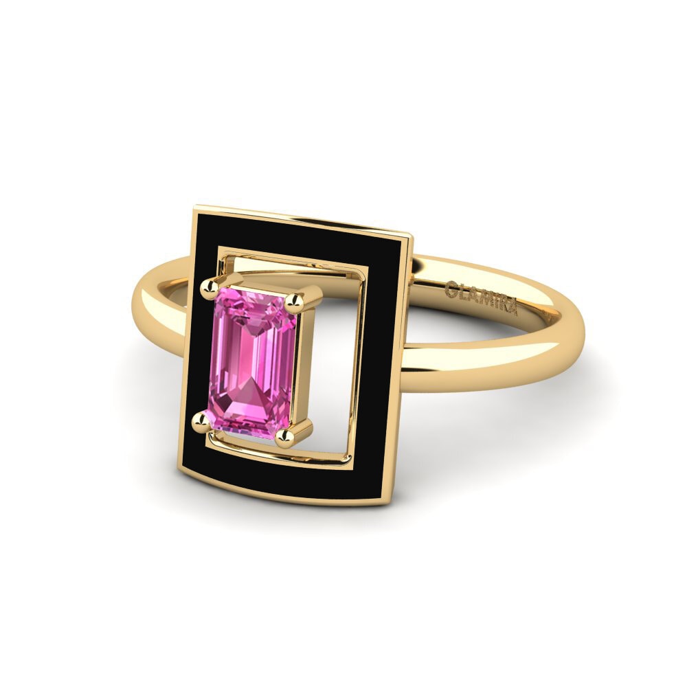 Topacio Rosa Anillo Roble