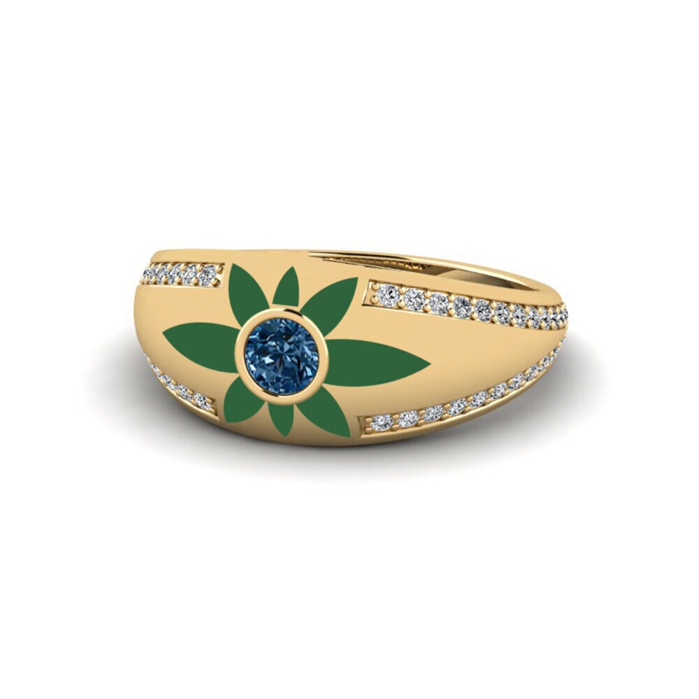 Blauer Diamant Ring Rochellxv