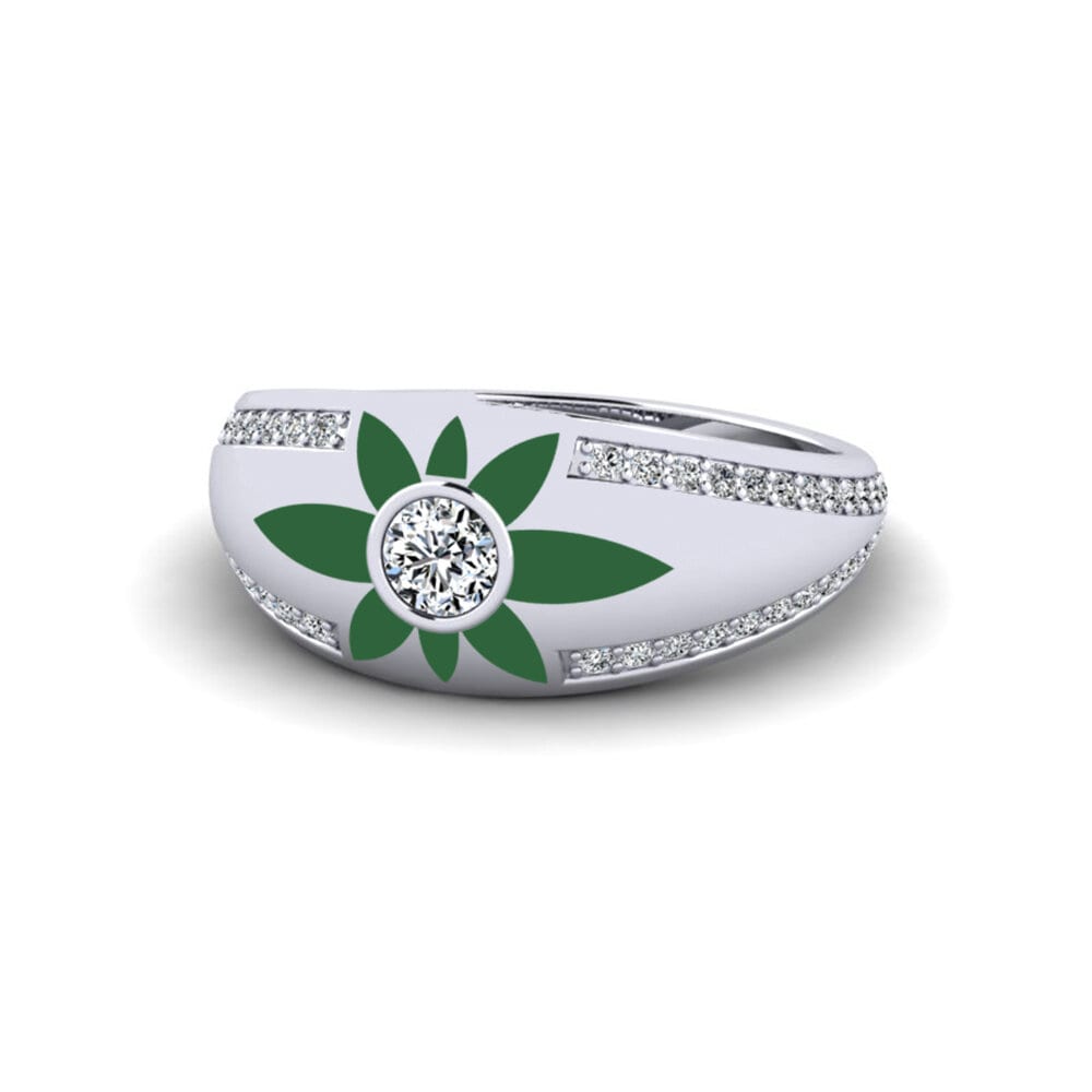 950 Platin Ring Rochellxv