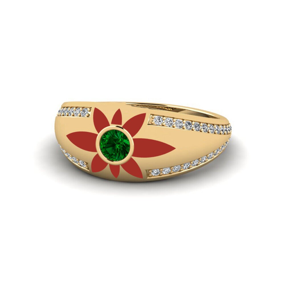 Grüner Zirkonia Ring Rochellxv