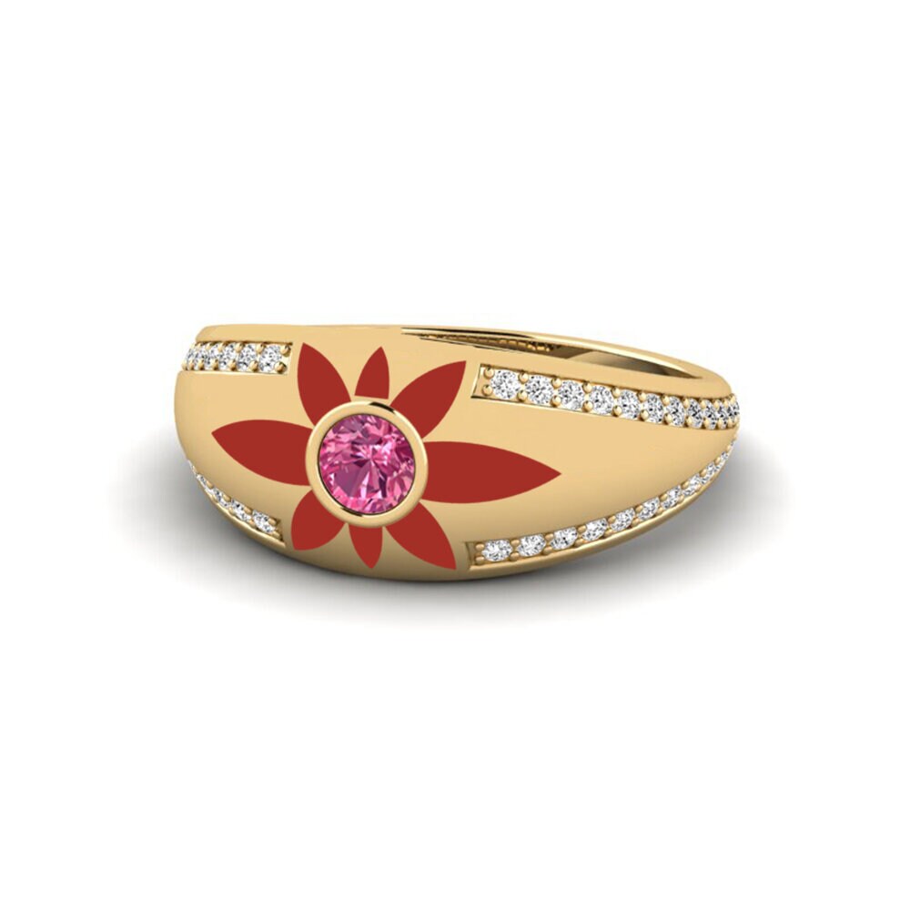 Rosa Turmalin Ring Rochellxv