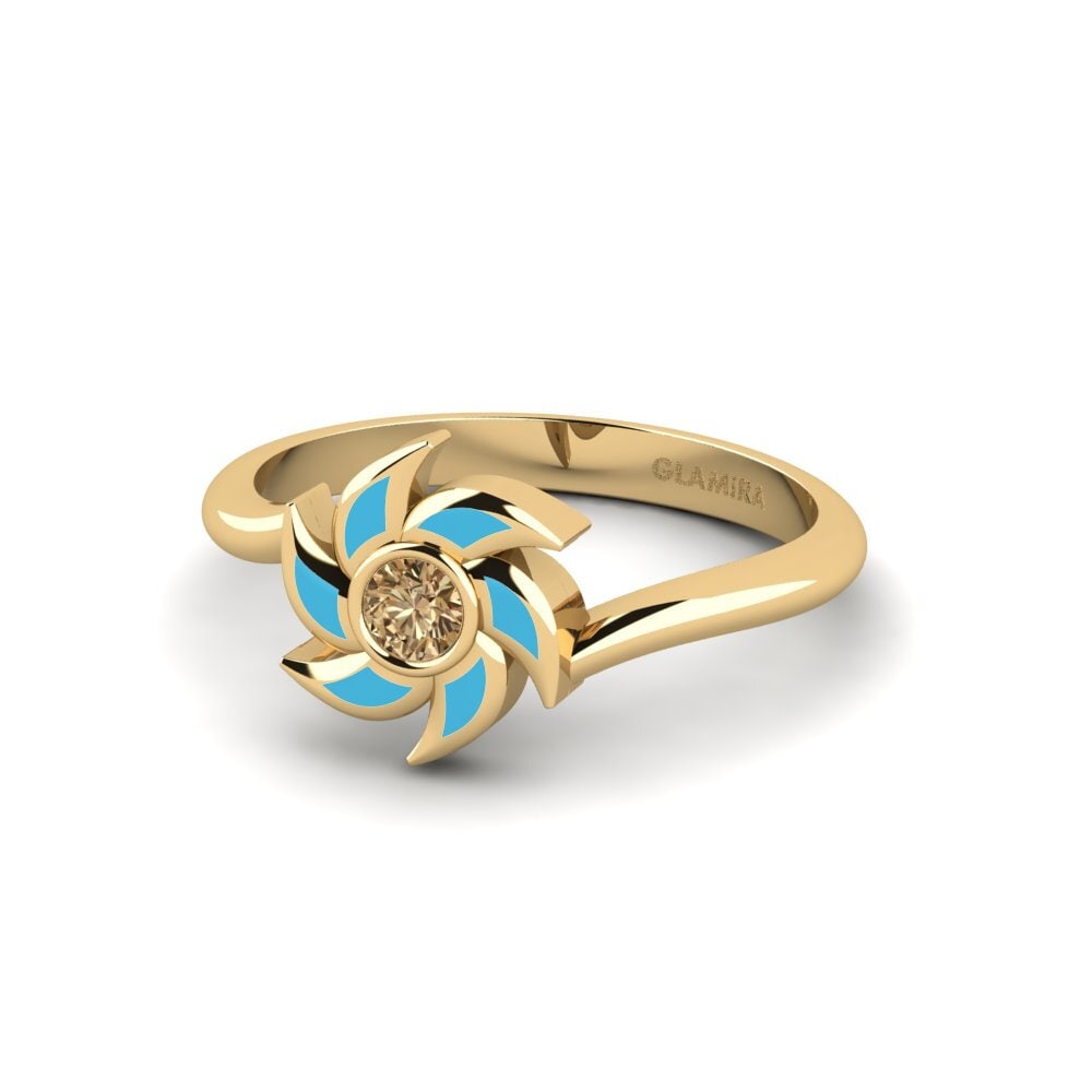 Brauner Diamant Ring Unspread
