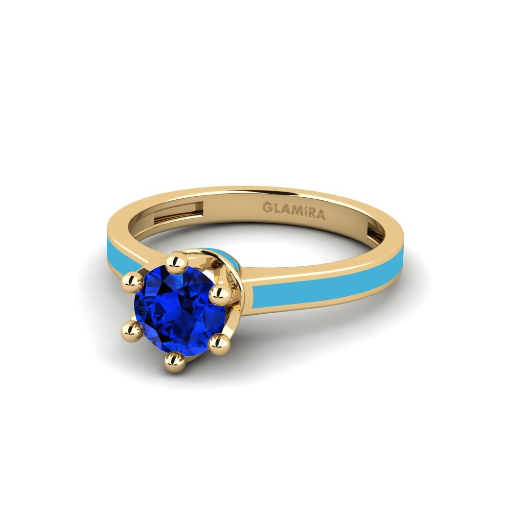 Saphir (im Labor gezüchtet) Ring Uriss