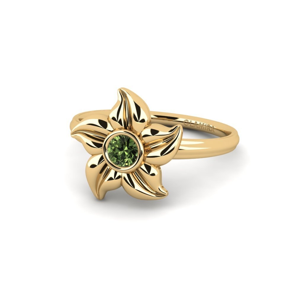 Safira Verde Anel Winooze