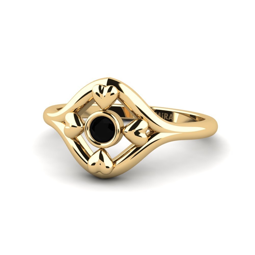 Zafiro negro Anillo Yboiveth