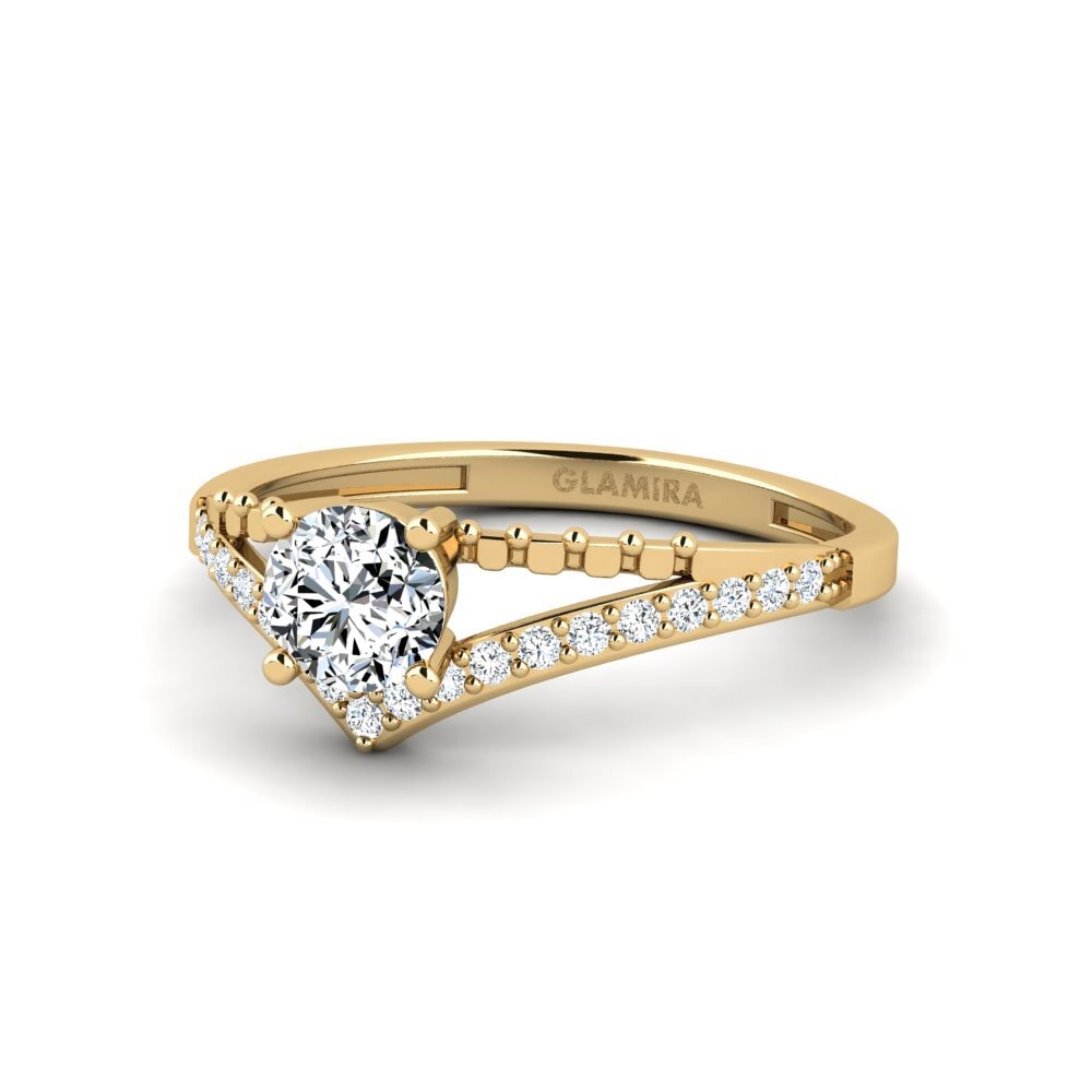 Zirconia Engagement Ring Zensben