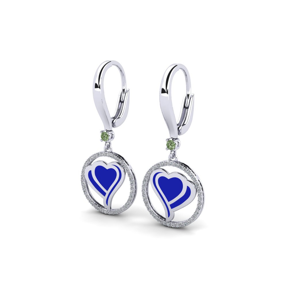 Diamante Verde Orecchino da donna Bavi