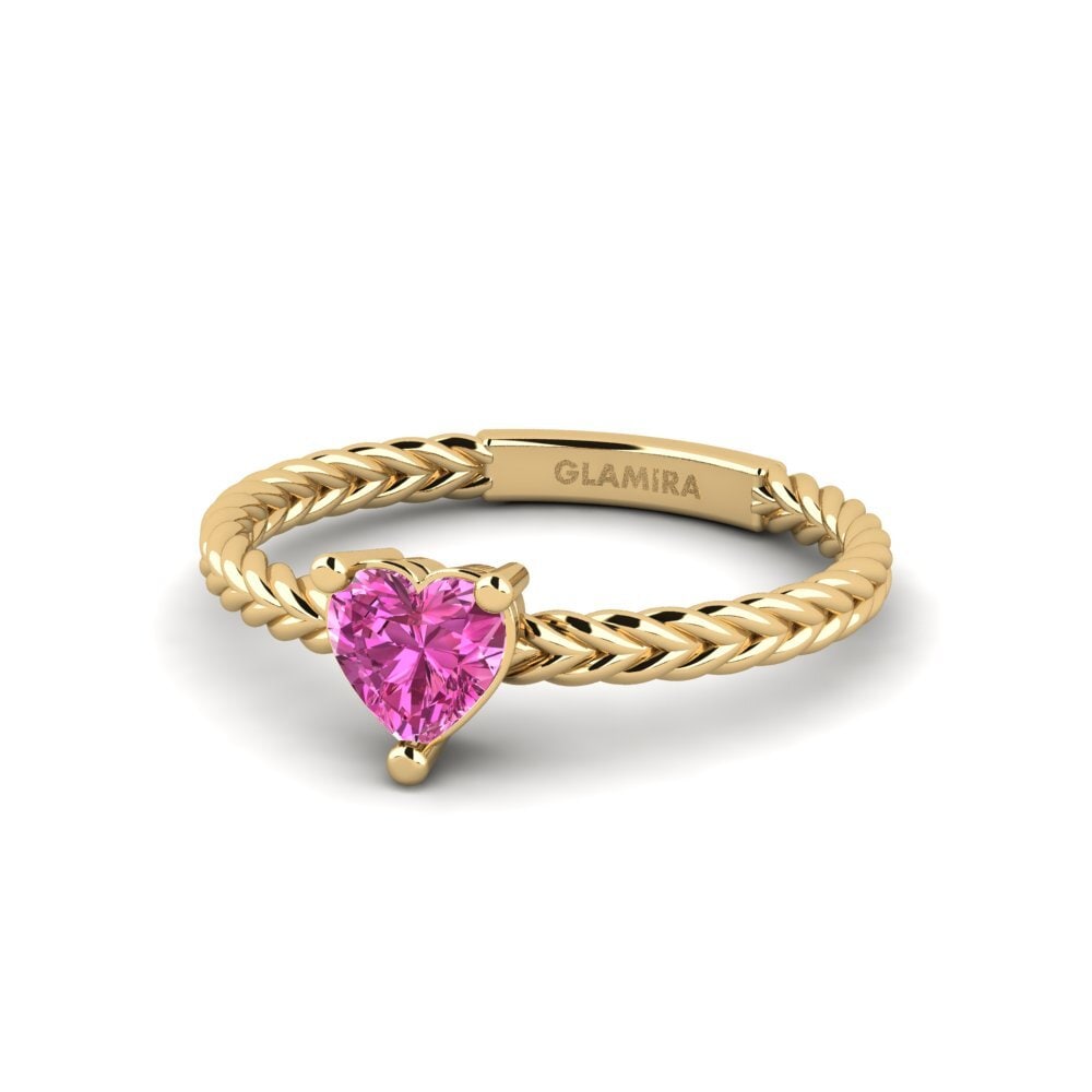 Topacio Rosa Anillo de compromiso Meringata