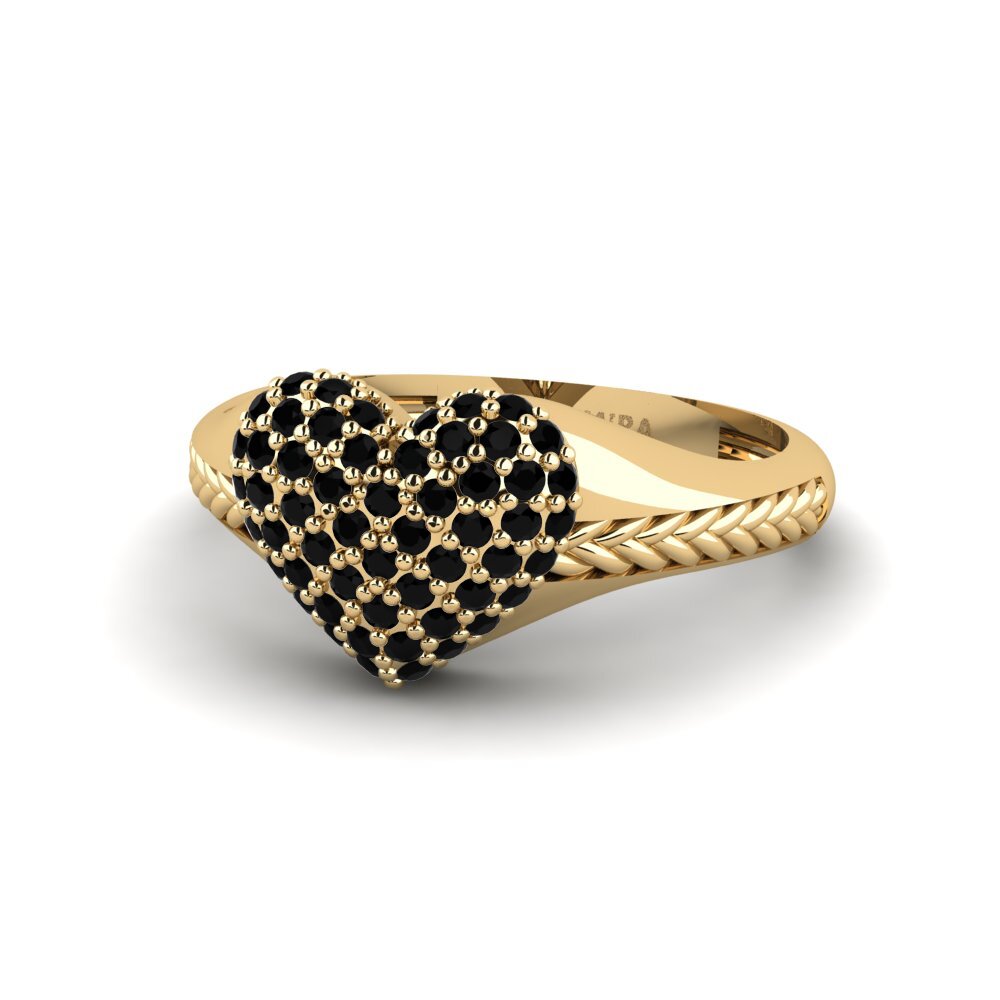 Zafiro negro Anillo Panacota