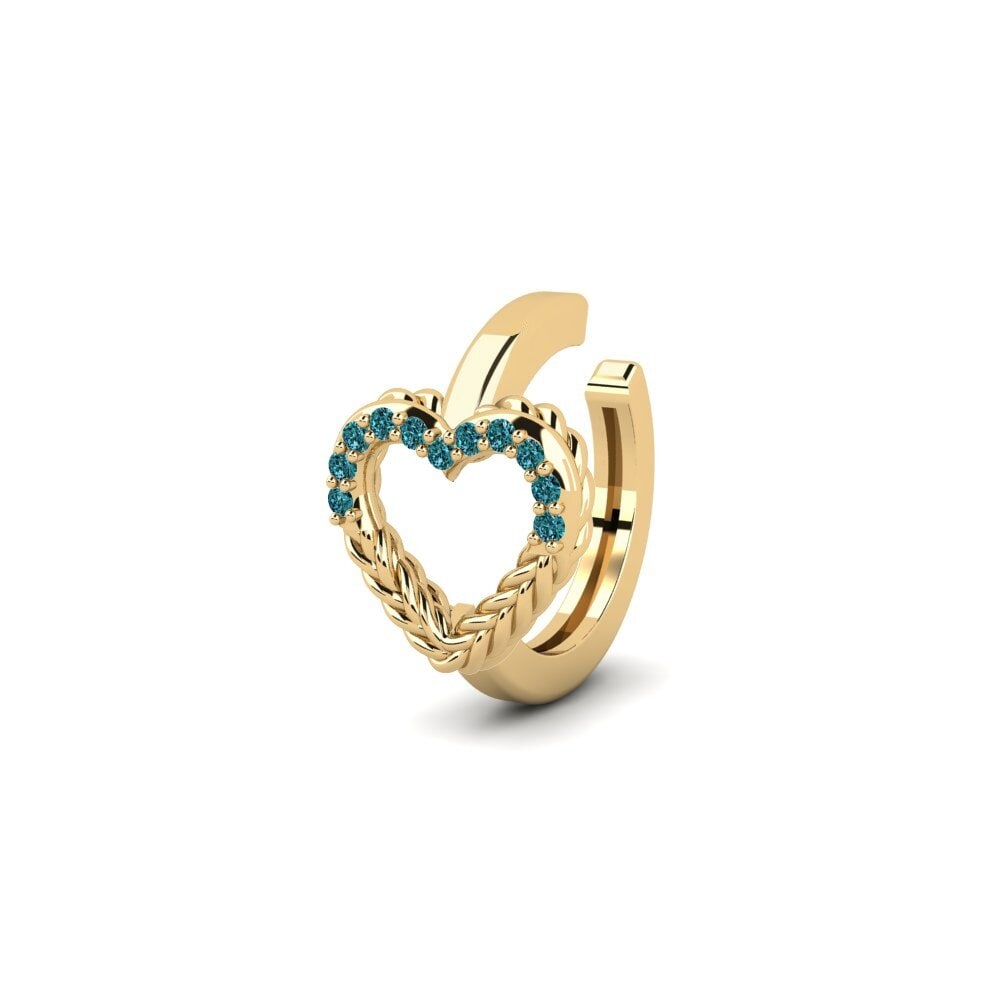 Diamante Azul Brincos Feminino Pandebu - B