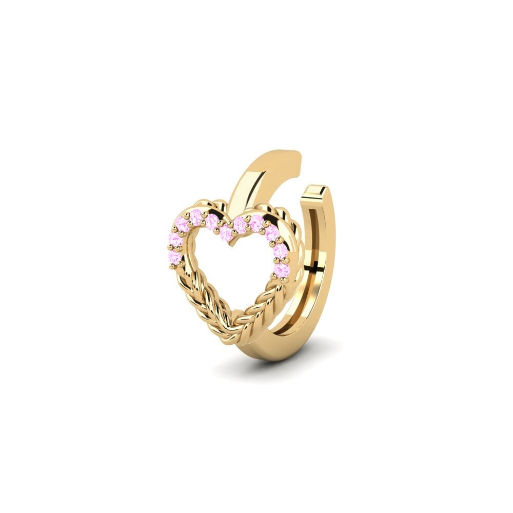 Safira Rosa Brincos Feminino Pandebu - B