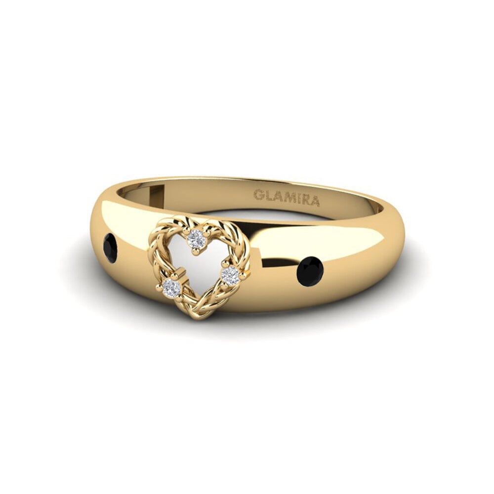 Zafiro negro Anillo Rogil