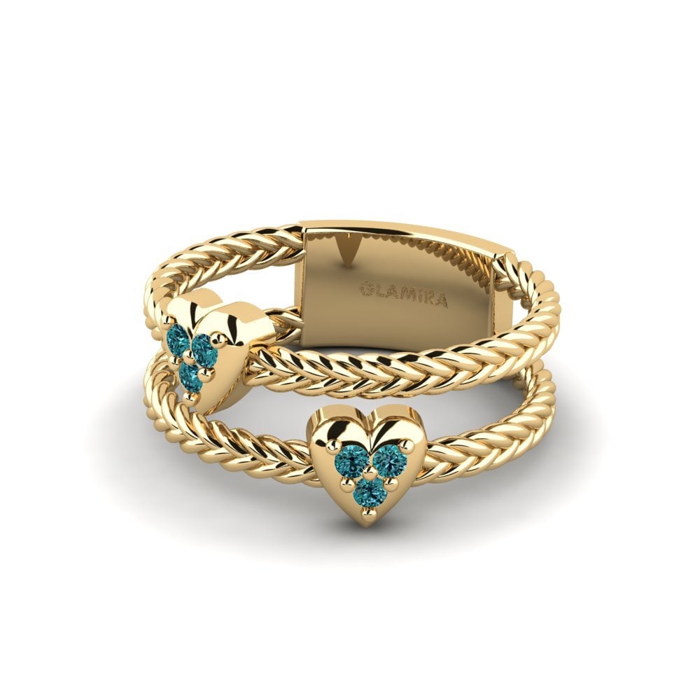 Diamante Azul Anillo Rotherham