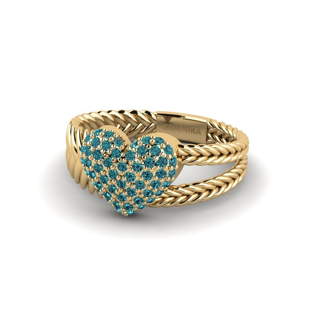 Diamante Azul Anillo Sachertorte