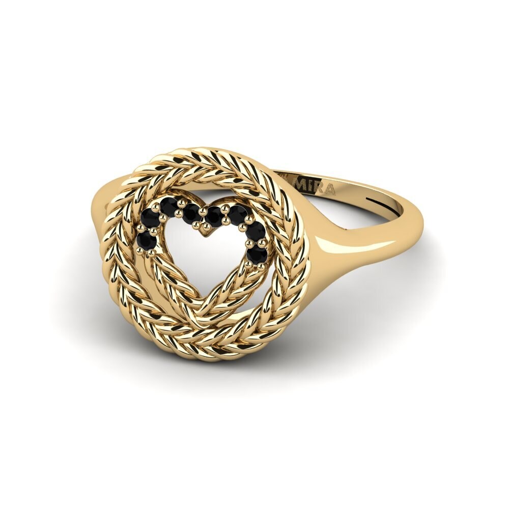 Zafiro negro Anillo Segbwema