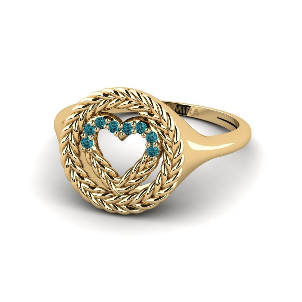Diamante Azul Anillo Segbwema