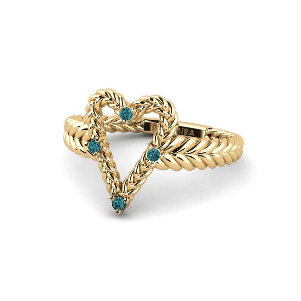 Diamante Azul Anillo Sithandwa