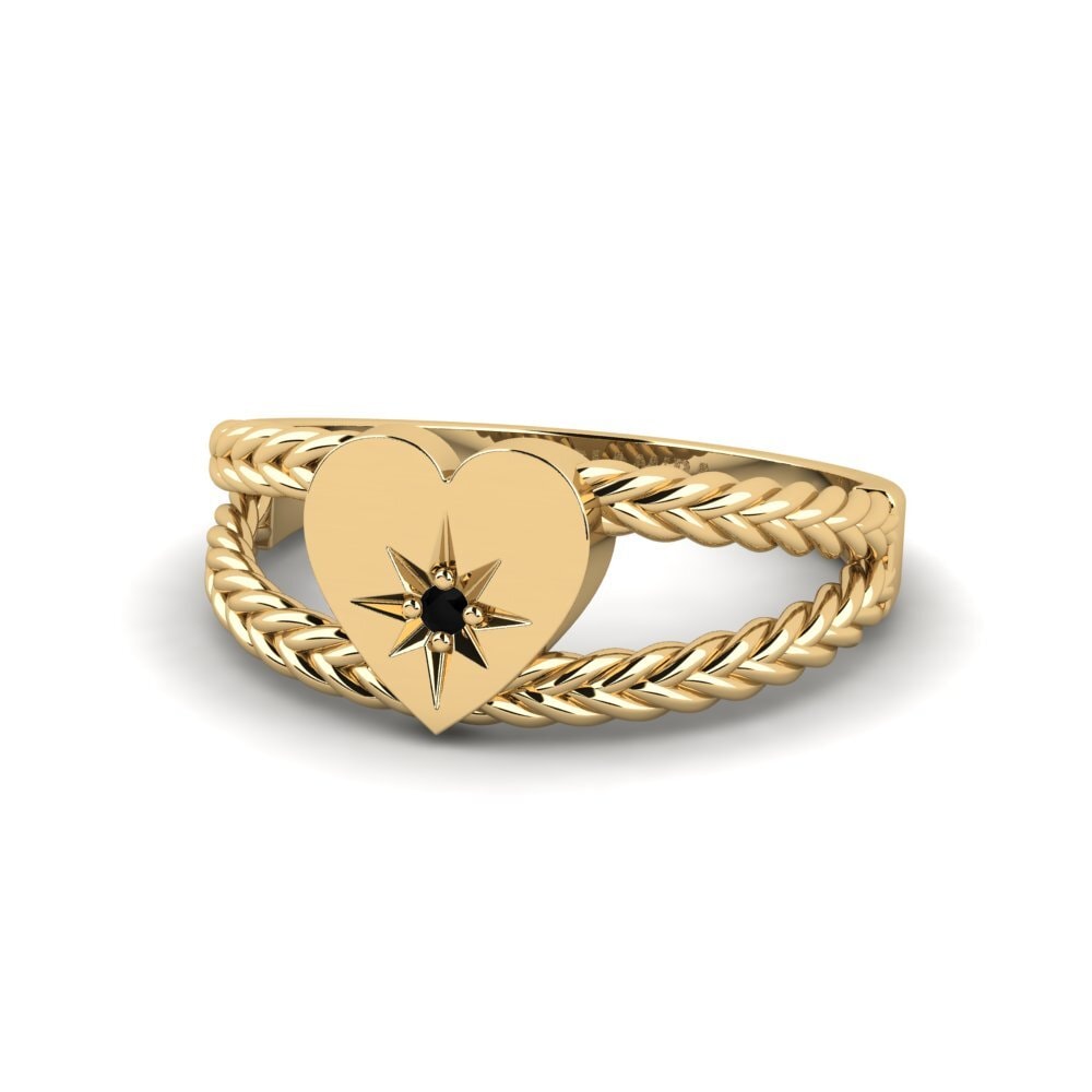 Zafiro negro Anillo Tiakoenao