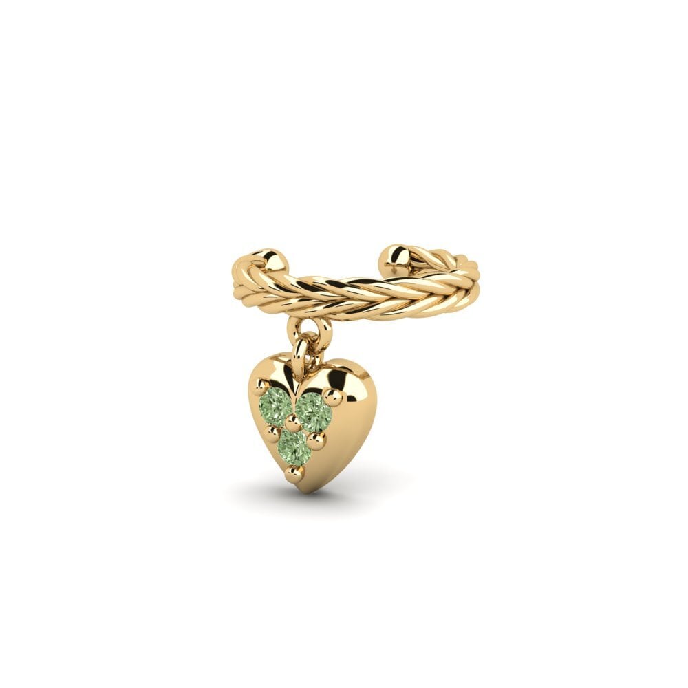Diamante Verde Pendiente de mujer Wiltshire - A